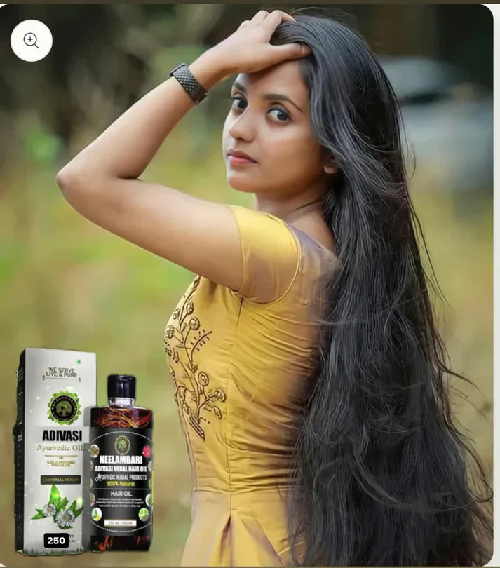 ADIVASI SATHYA NEELAMBARI HAKKI PIKKI HERBAL HAIR OIL