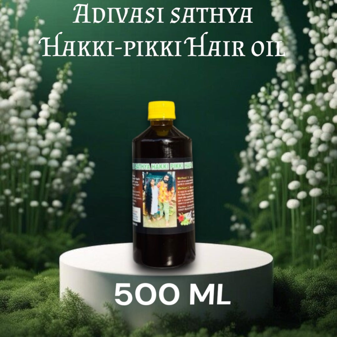 ADIVASI SATHYA NEELAMBARI HAKKI PIKKI HERBAL HAIR OIL